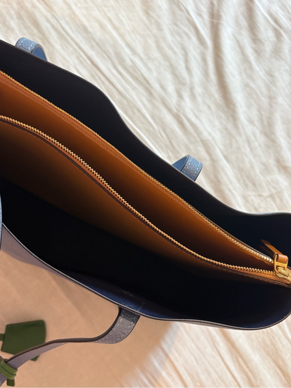 Tory Burch Triple Compartment Leather Tote - Picture 2 of 3